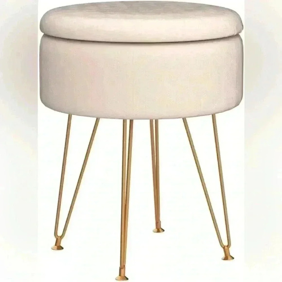 NWT⭐️Storage Ottoman with Adjustable Legs - Picture 4 of 6